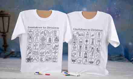 Latitude 38 Designs Launches Coloring Advent T-Shirts